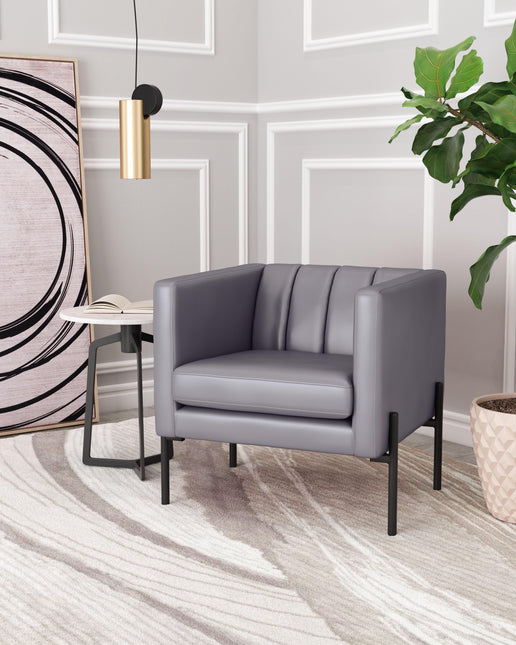 Jess Accent Chair Gray Chairs TriadCommerceInc
