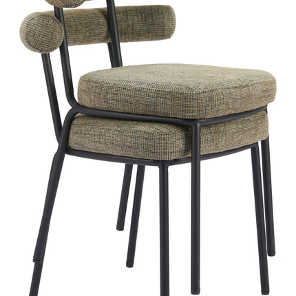 Kede Dining Chair (Set of 2) Green Tweed Chairs TriadCommerceInc