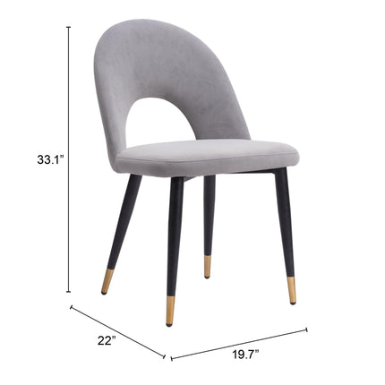 Menlo Dining Chair (Set of 2) Gray Chairs TriadCommerceInc