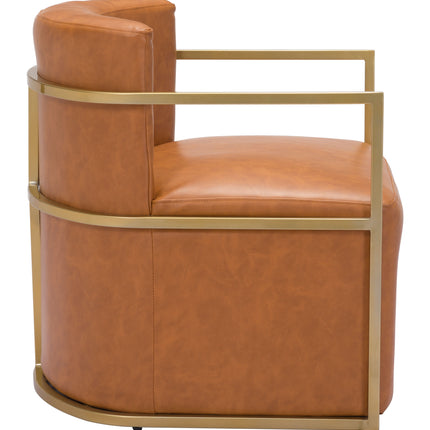 Xander Accent Chair Brown Chairs TriadCommerceInc