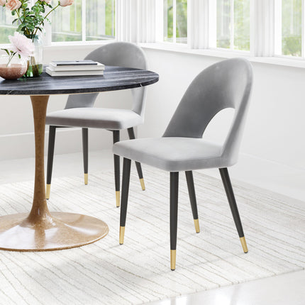 Menlo Dining Chair (Set of 2) Gray Chairs TriadCommerceInc