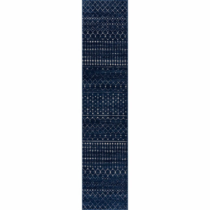 Tigrican Navy 2335 Area Rug Rugs TriadCommerceInc 2'7" x 10' Runner