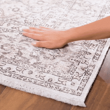 Cream Holi-2301 Washable Area Rug Rugs TriadCommerceInc
