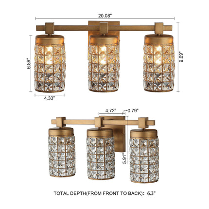 3-Light Modern Golden Wall Light for Elegant Spaces Home Decor > Lighting > Wall Lighting > Wall Sconces TriadCommerceInc