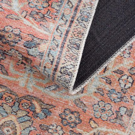Urpi Rose & Blue Washable Area Rug - Clearance Rugs TriadCommerceInc