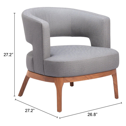 Penryn Accent Chair Slate Gray Chairs TriadCommerceInc