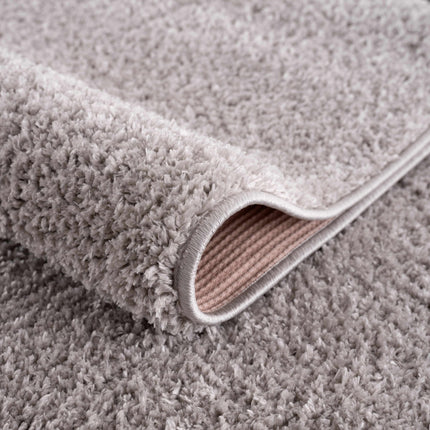 Judy Solid Gray Washable Shag Rug Rugs TriadCommerceInc