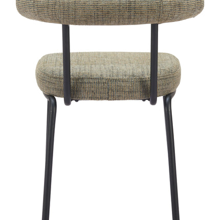 Kede Dining Chair (Set of 2) Green Tweed Chairs TriadCommerceInc