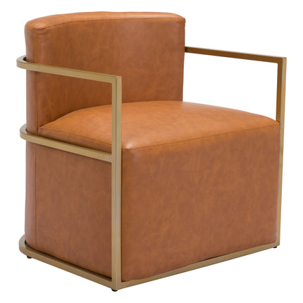 Xander Accent Chair Brown Chairs TriadCommerceInc Default Title