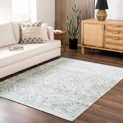 Barny Sage Flat Pile Washable Rug Rugs TriadCommerceInc