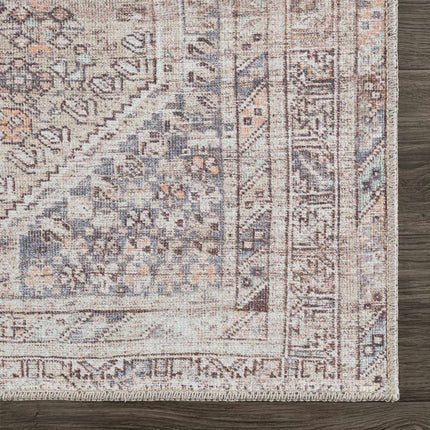 Barny Tan Flat Pile Washable Rug Rugs TriadCommerceInc