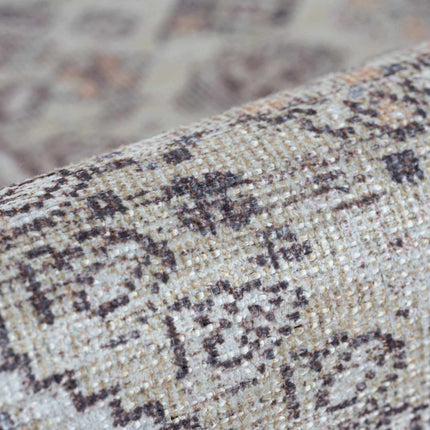Barny Tan Flat Pile Washable Rug Rugs TriadCommerceInc