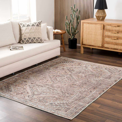 Barny Brown Flat Pile Washable Rug Rugs TriadCommerceInc
