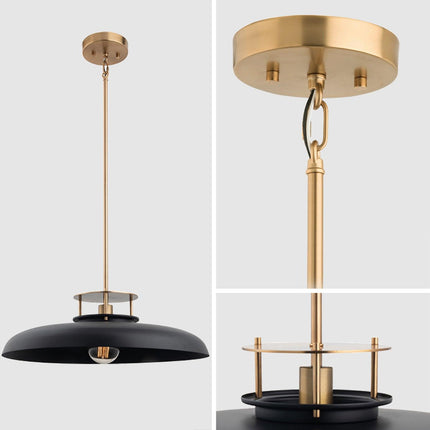Beacon 1-Light Modern Gold & Black Pendant Light 20-Inch Home Decor > Lighting > Ceiling Lights > Pendant Lights TriadCommerceInc