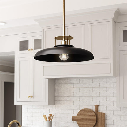 Beacon 1-Light Modern Gold & Black Pendant Light 20-Inch Home Decor > Lighting > Ceiling Lights > Pendant Lights TriadCommerceInc