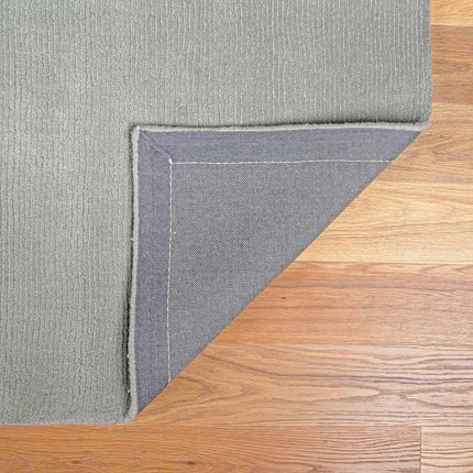 Brockton Solid Wool Area Light Gray Rug Rugs TriadCommerceInc