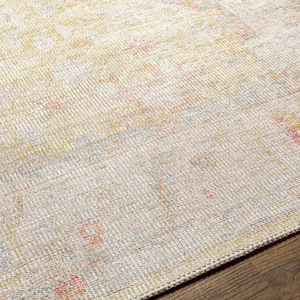 Bozkurt Vintage Flat Pile Washable Rug Rugs TriadCommerceInc
