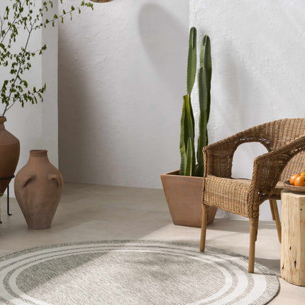 Burradoo Bordered Beige Rug Rugs TriadCommerceInc