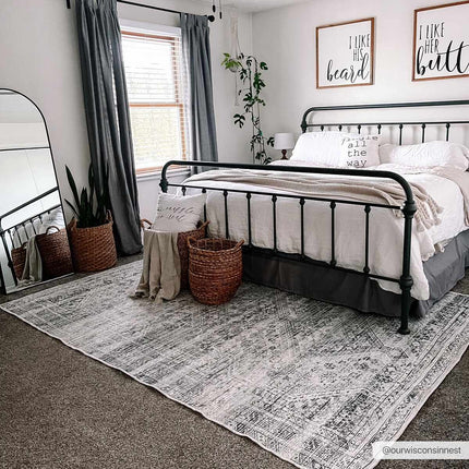 Barny Sage Flat Pile Washable Rug Rugs TriadCommerceInc