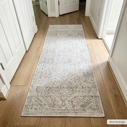 Barny Sage Flat Pile Washable Rug Rugs TriadCommerceInc
