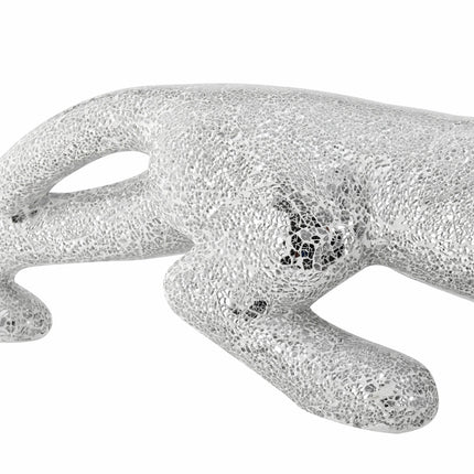 Boli Panther Sculpture // Glass and Chrome Sculpture TriadCommerceInc