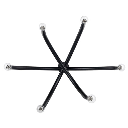 Caboche Mid-Century Modern Black Dimmable 6-Light Chandelier Home Decor > Lighting > Ceiling Lights > Chandelier TriadCommerceInc
