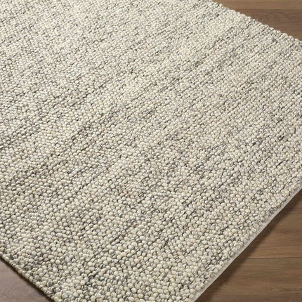 Clayne Beige & Charcoal Premium Wool Area Rug Rugs TriadCommerceInc