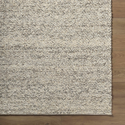 Clayne Beige & Charcoal Premium Wool Area Rug Rugs TriadCommerceInc