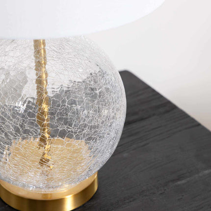 Ciel Contemporary Glass Textured Table Lamp Home Decor > Lighting > Lamp > Table Lamps TriadCommerceInc