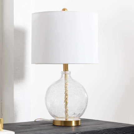 Ciel Contemporary Glass Textured Table Lamp Home Decor > Lighting > Lamp > Table Lamps TriadCommerceInc