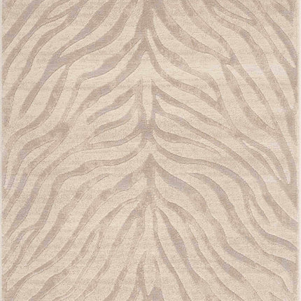 Beige Manteca Zebra Print Area Rug Rugs TriadCommerceInc