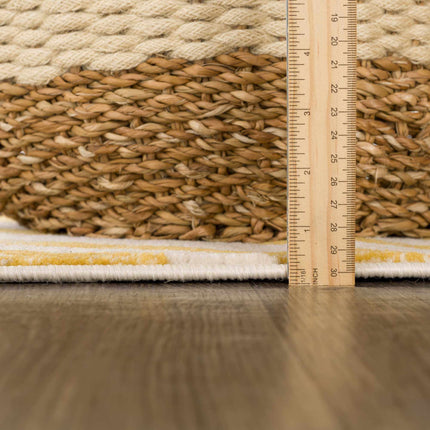 Yellow Terra Zebra Print Area Rug - Clearance Rugs TriadCommerceInc