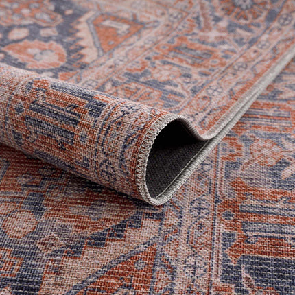 Taber Burnt Orange Washable Rug Rugs TriadCommerceInc