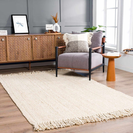 Senneterre Bleached Jute Rug Rugs TriadCommerceInc