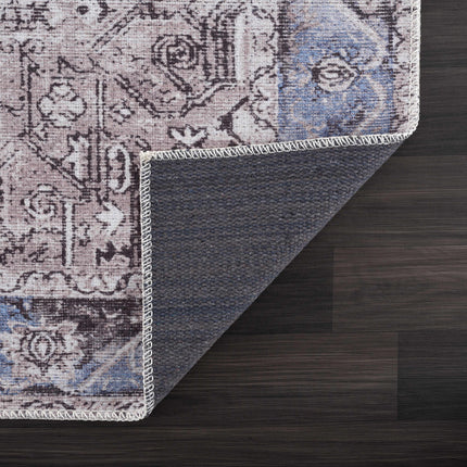 Rosman Blue&Beige Washable Rug - Promo - Clearance Rugs TriadCommerceInc