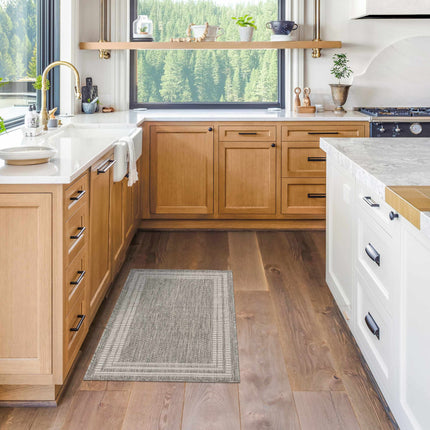 Burradoo Bordered Beige Rug Rugs TriadCommerceInc