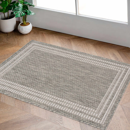 Burradoo Bordered Beige Rug Rugs TriadCommerceInc 2' x 2'11" Rectangle