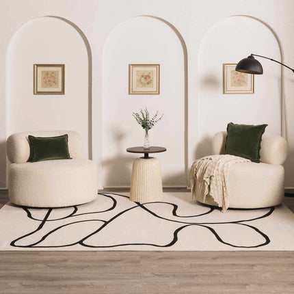 Eilir Modern Low Profile Boho Rug Rugs TriadCommerceInc
