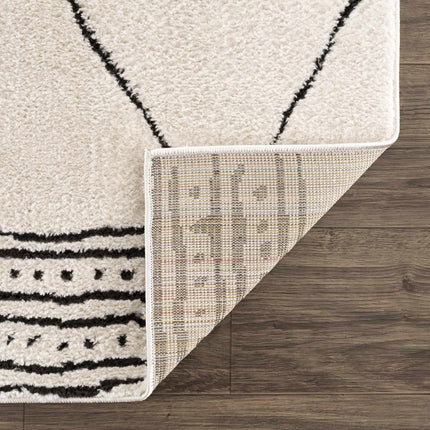 Keone Black & White Area Rug Rugs TriadCommerceInc