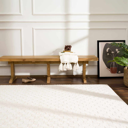 Leryn Ivory Checkered Area Rug Rugs TriadCommerceInc
