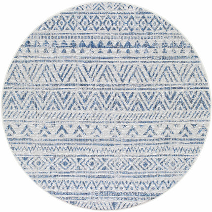 Novato Navy All Over Pattern Performance Rug Rugs TriadCommerceInc
