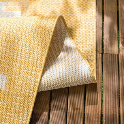 Djugun Yellow Outdoor Rug Rugs TriadCommerceInc