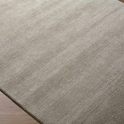 Brockton Solid Wool Gray Area Rug Rugs TriadCommerceInc