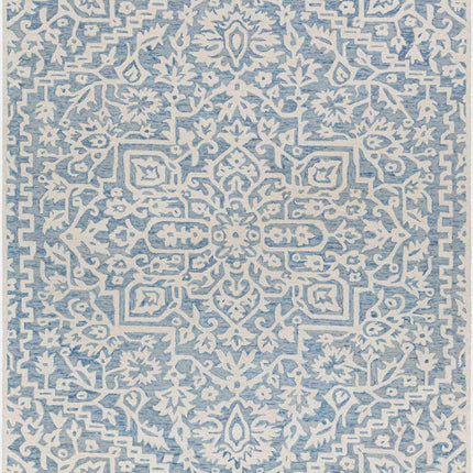 Gagebrook Blue Wool Area Rug Rugs TriadCommerceInc