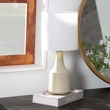 Gattaran Ivory & White Table Lamp Lighting TriadCommerceInc