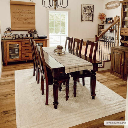 Hija Cream High-Low Area Rug Rugs TriadCommerceInc