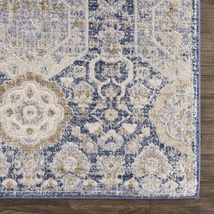 Parkerfield Blue Area Rug Rugs TriadCommerceInc