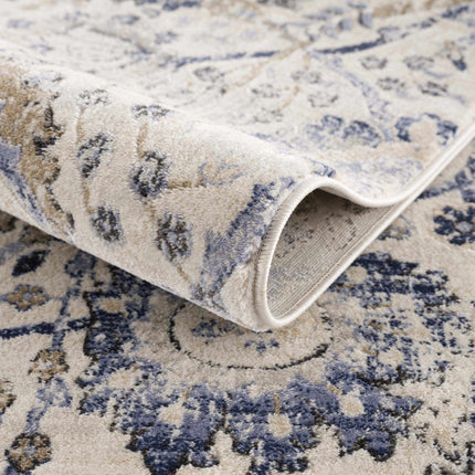 Georgiana Blue & Beige Oushak Rug Rugs TriadCommerceInc