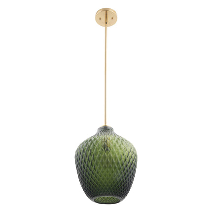 Lavine 1-Light Olive Handblown Glass Mini Pendant Light Home Decor > Lighting > Ceiling Lights > Pendant Lights TriadCommerceInc