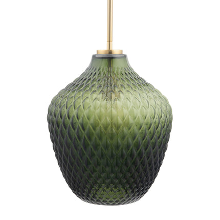 Lavine 1-Light Olive Handblown Glass Mini Pendant Light Home Decor > Lighting > Ceiling Lights > Pendant Lights TriadCommerceInc